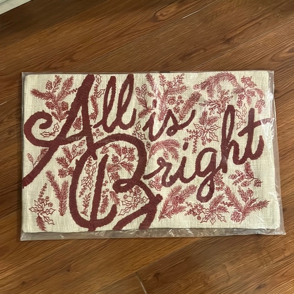 Pottery Barn Holiday Pottery Barn Christmas Pillow Cover All Is Bright Poshmark